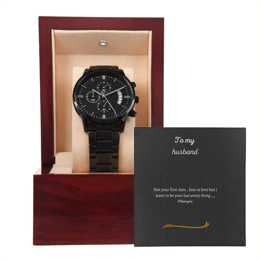 To my husband watch Chronographe black-flexam