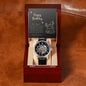 Gift happy birthday Men's openwork watch luxury to my son .