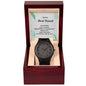 Gift to my friend watch wooden