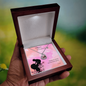 Gift the Baby Feet Heart Necklace to Mom's.