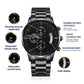 La Montre chronograph noir..