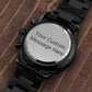 La Montre chronograph noir..