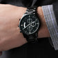 La Montre chronograph noir..