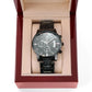 La Montre chronograph noir..