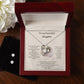 Collier forever love et boucles d'orielles.