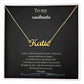 Gift to soulmate Necklace personalized CM.
