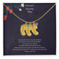 Gift to my amazing Mom Custom Baby Feet Necklace with Birthstone. ShineOn Fulfillment