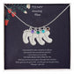 Gift to my amazing Mom Custom Baby Feet Necklace with Birthstone. ShineOn Fulfillment