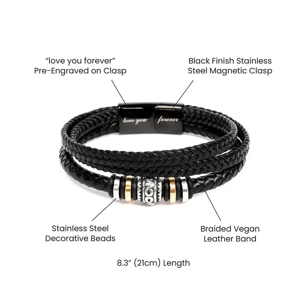 Gift to my husband bracelete love you forever. ShineOn Fulfillment