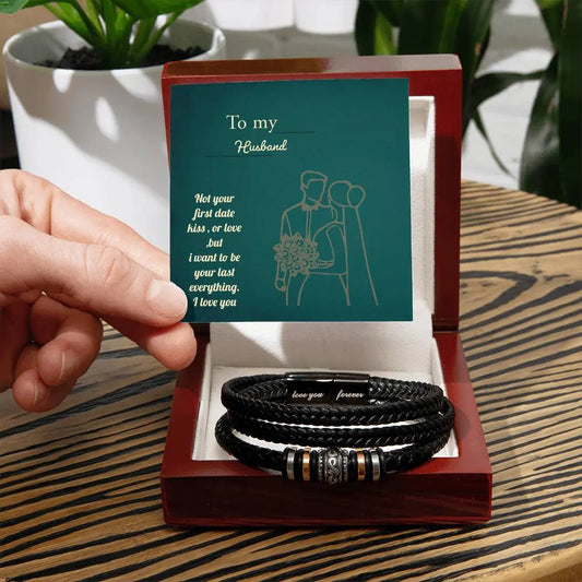 Gift to my husband bracelete love you forever. ShineOn Fulfillment