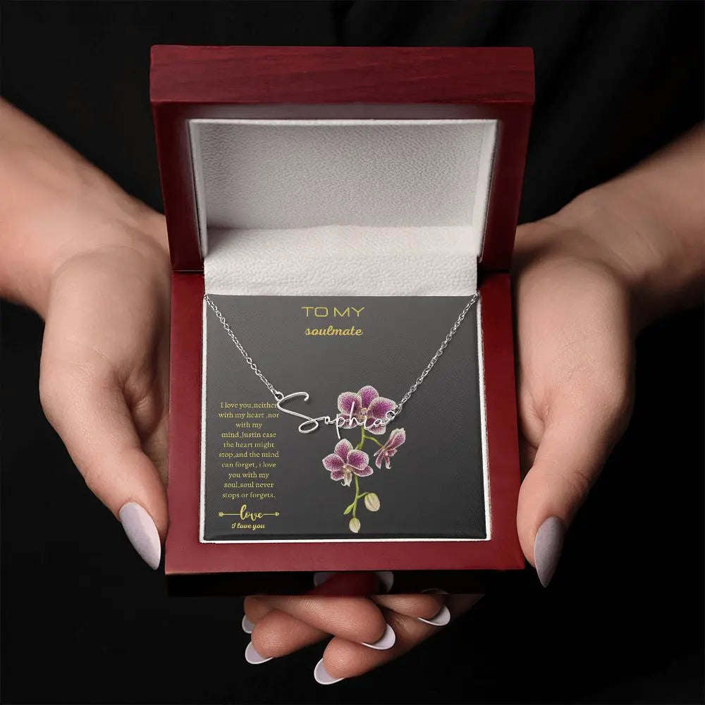 Gift to my soulmate  Signature Style Name Necklace . ShineOn Fulfillment