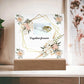 Square Acrylique Plaque wedding day. ShineOn Fulfillment