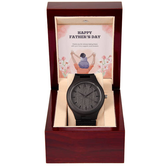 Gift wooden watch to my dad .
