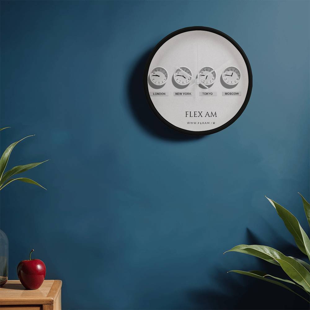 The Wood Frame 10" Clock .
